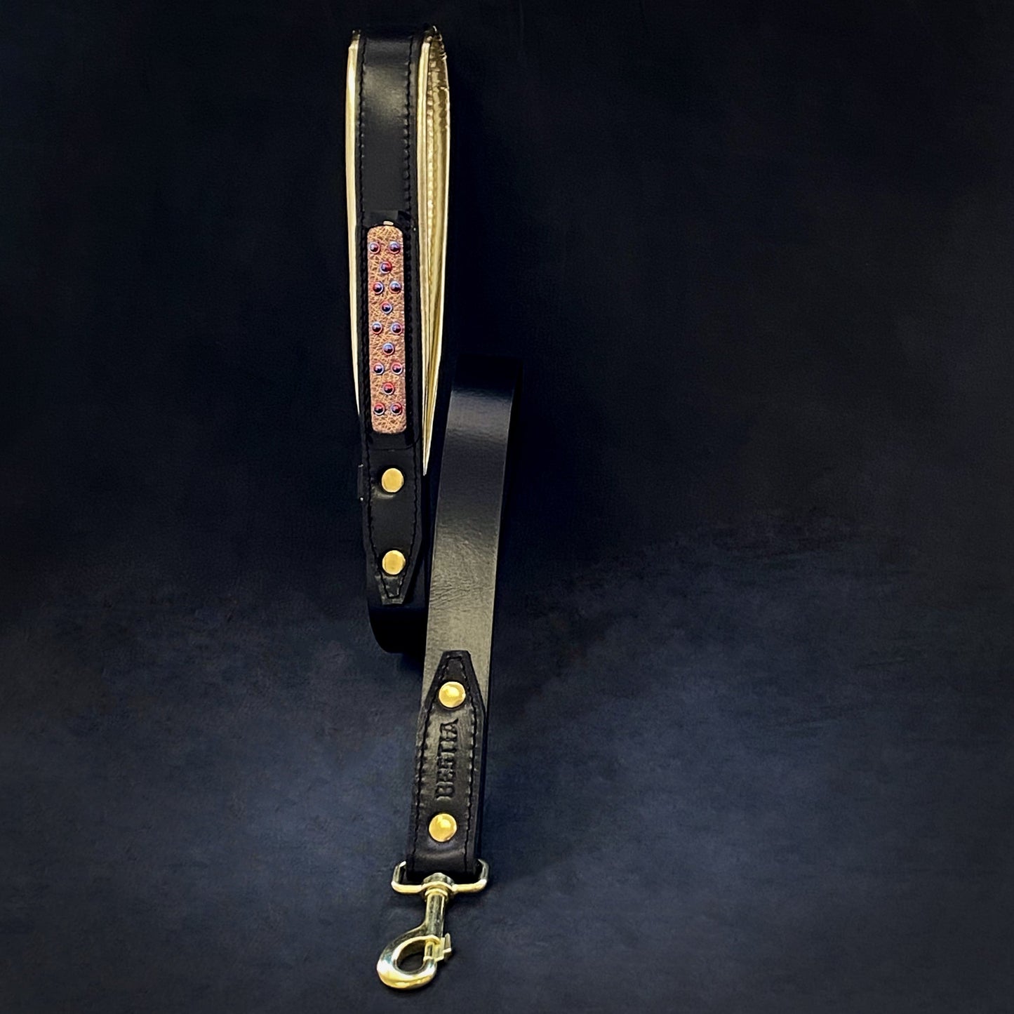 The Candy Dog Leash Black