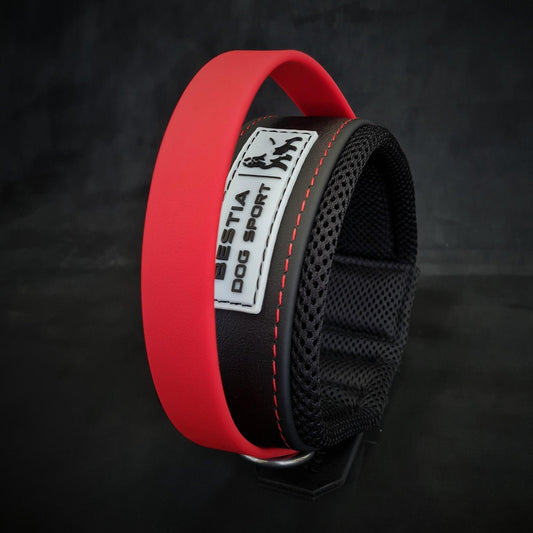 BESTIA DOG SPORT RED HANDLE COLLAR Training gear