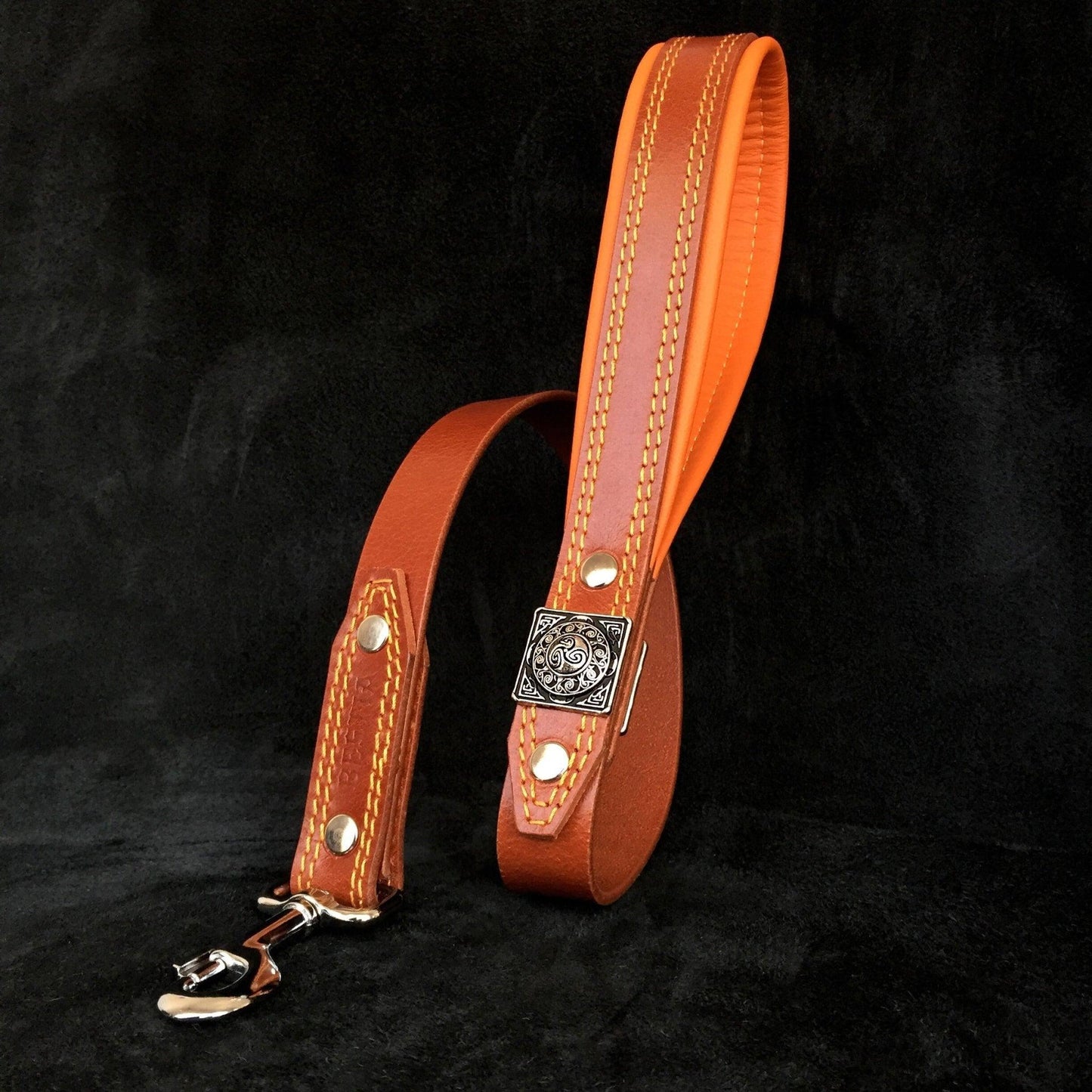 "Eros" leash BROWN Leads & Head Collars