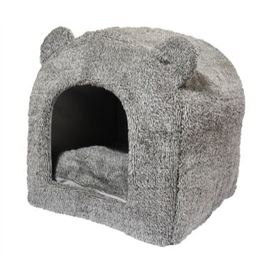 40 Winks Rosewood Katzenkorb Iglu Teddy Grau