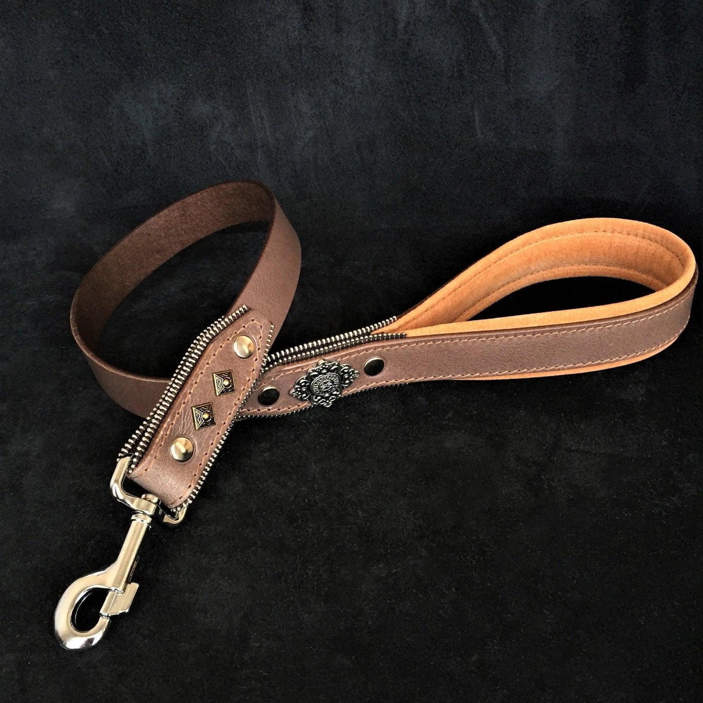 The ''Aztec'' leash GREY Leads & Head Collars