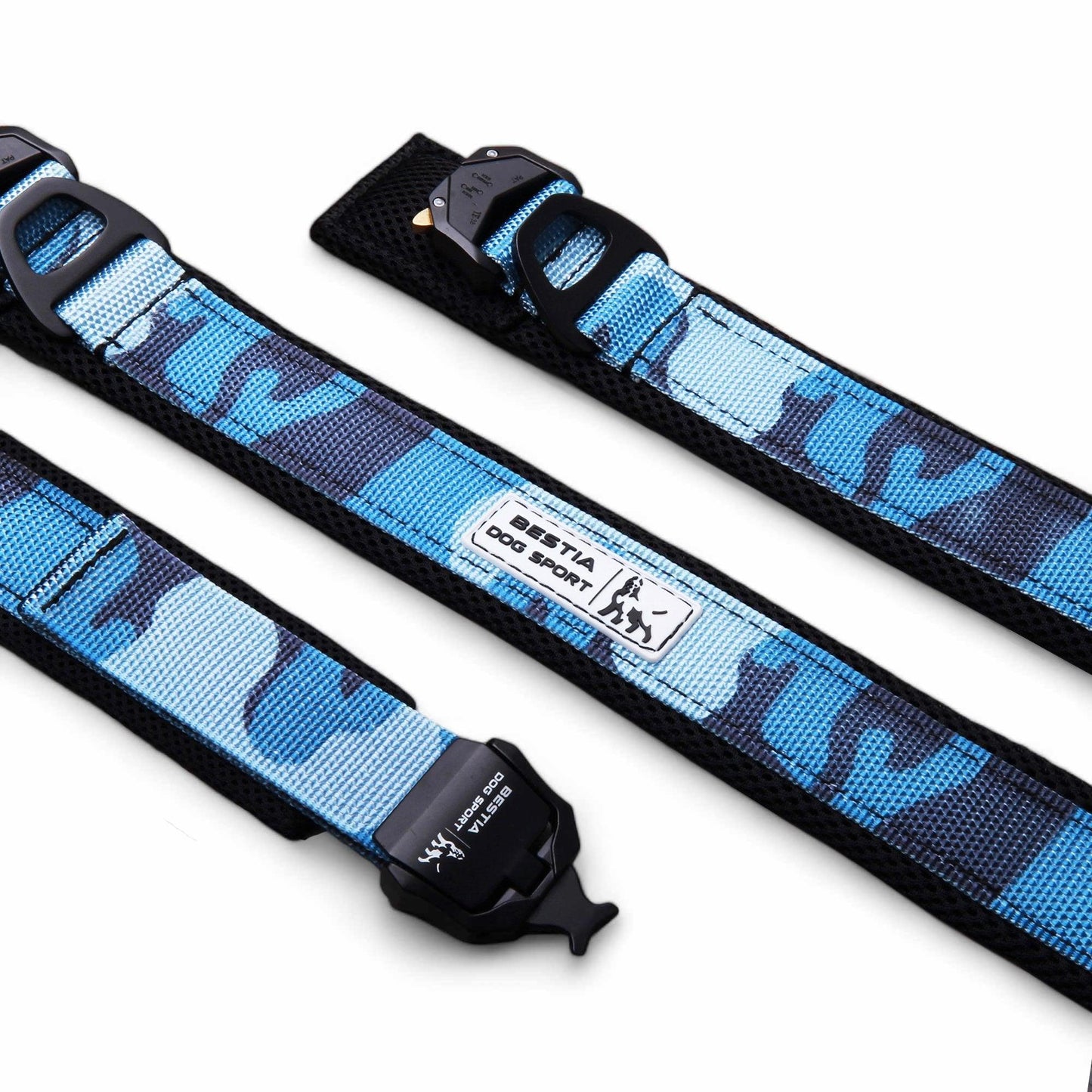 BESTIA DOG SPORT FAST RELEASE COLLAR BLUE - Bestia Collars