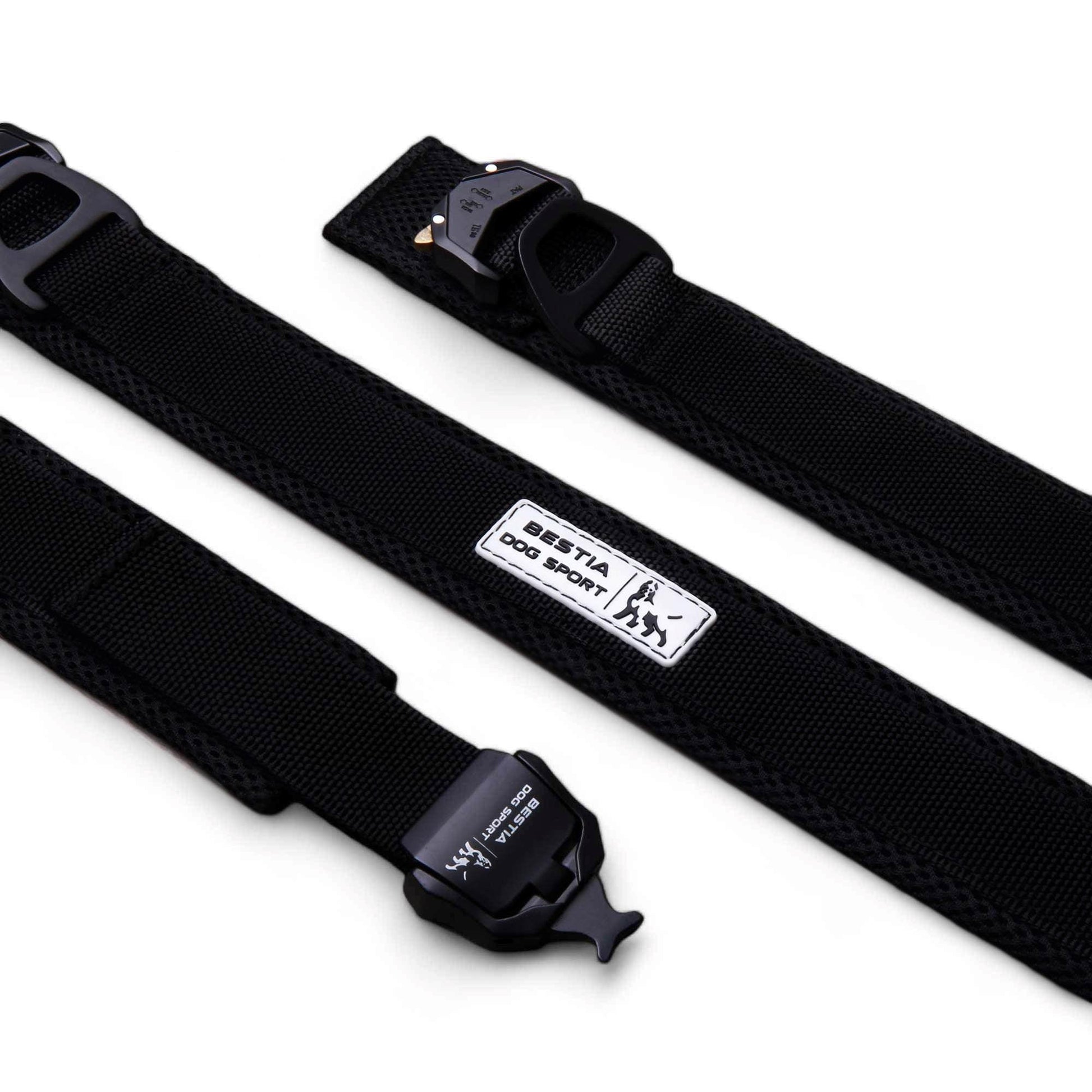 BESTIA DOG SPORT FAST RELEASE COLLAR BLACK - Bestia Collars