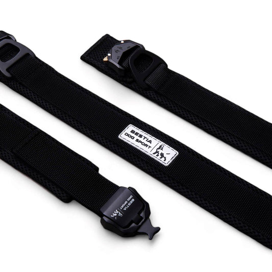 BESTIA DOG SPORT FAST RELEASE COLLAR BLACK - Bestia Collars