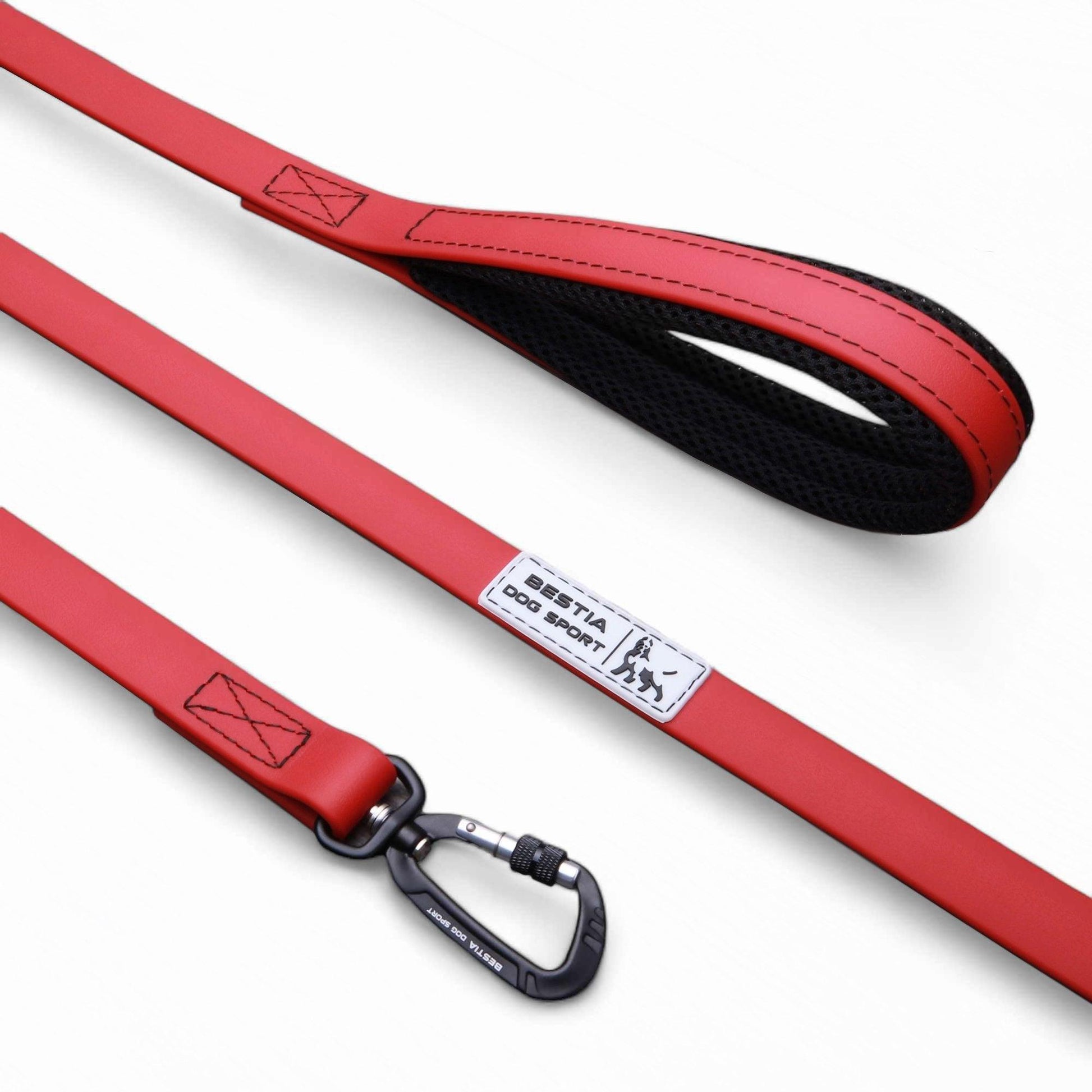BESTIA DOG SPORT TACTICAL LEASH RED - Bestia Collars