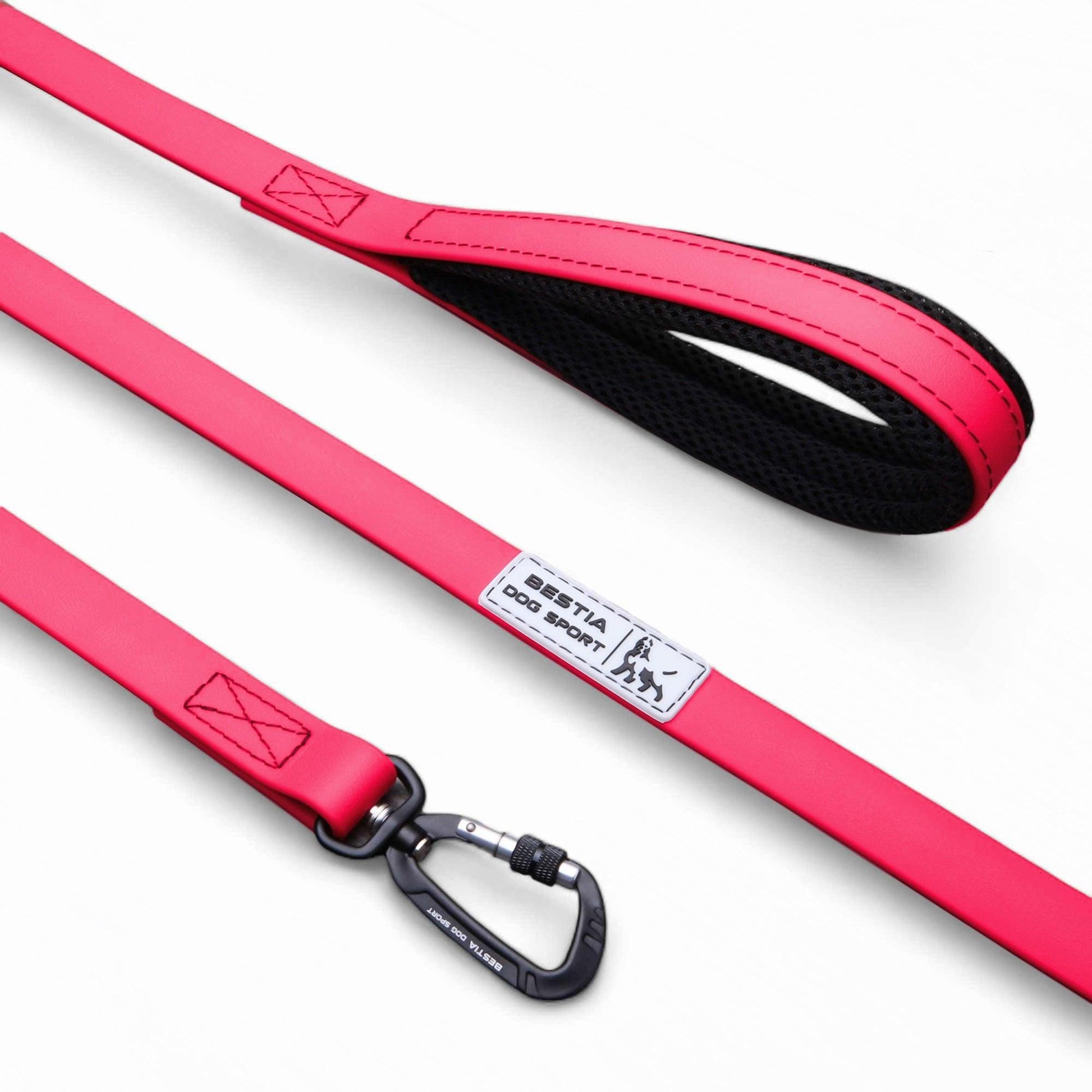 BESTIA DOG SPORT TACTICAL LEASH NEON PINK - Bestia Collars