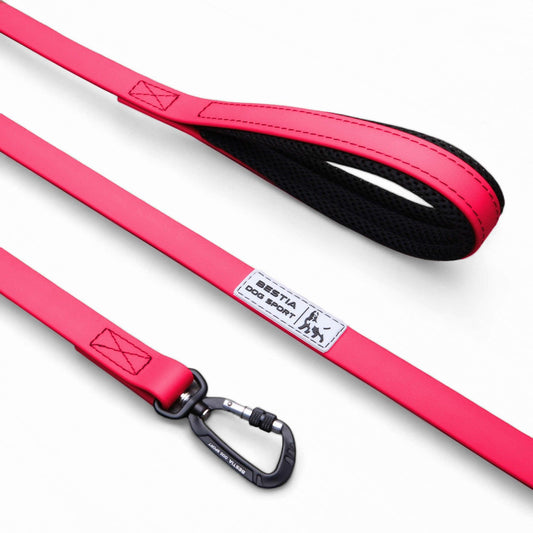 BESTIA DOG SPORT TACTICAL LEASH NEON PINK - Bestia Collars