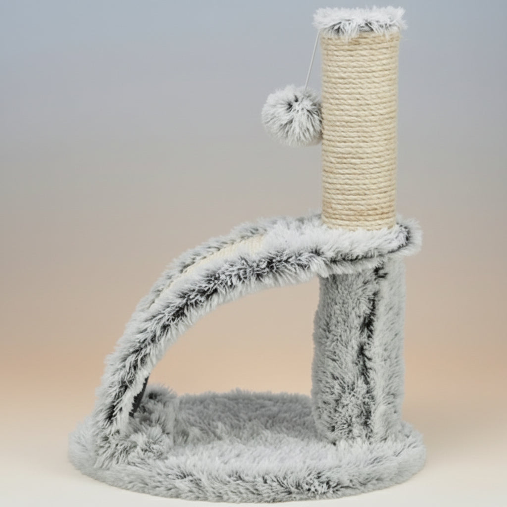 Trixie Junior-Kratzbaum Harvey Mit Bürste Weiss/Schwarz