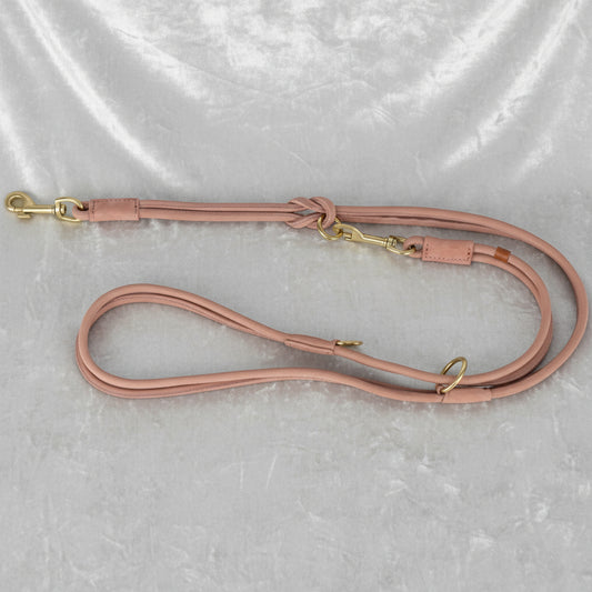 Trixie Hundeleine Rein Einstellbar Rund Genähtes Leder Rosa