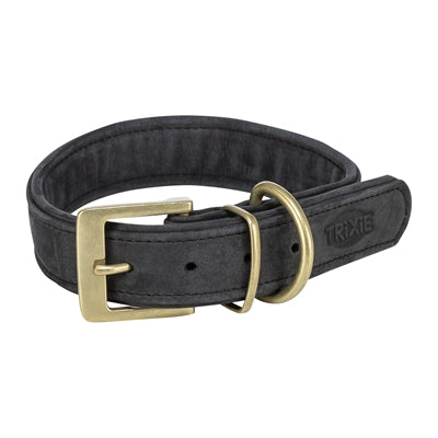 Trixie Halsband Hund Reines Leder Schwarz