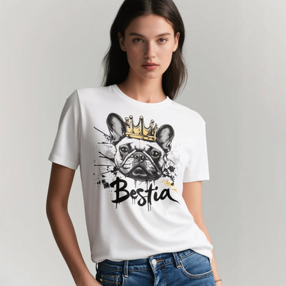 French Bulldog T-shirt White