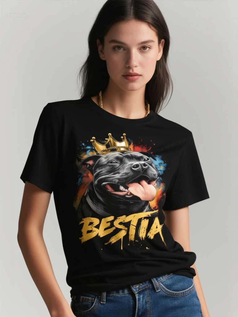 Staffy T-shirt Black