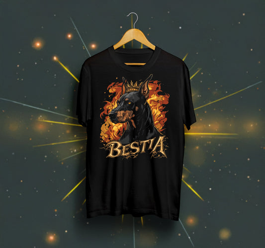 Doberman T-shirt Black