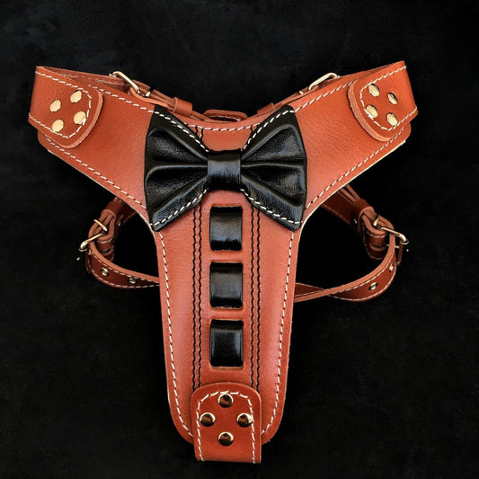 Bestia ''Bowtie'' leather harness Harnesses