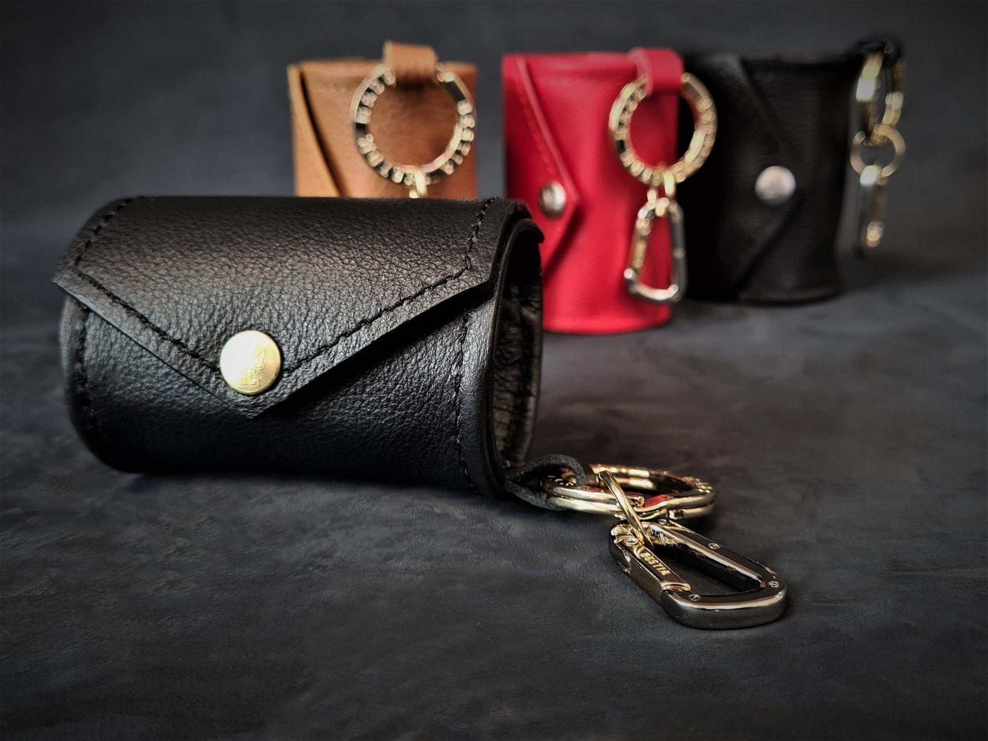 Bestia Designer Poop Bag Holder Keychain