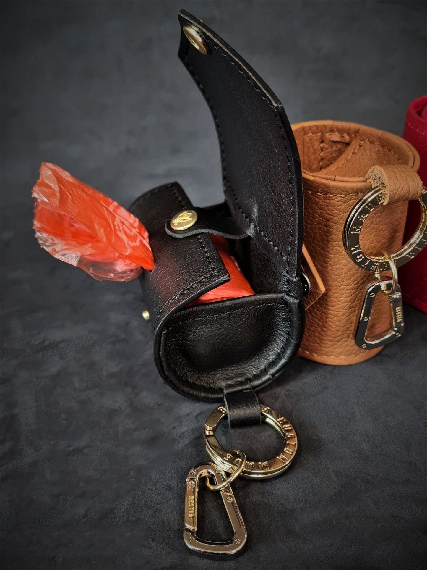 Bestia Designer Poop Bag Holder Keychain