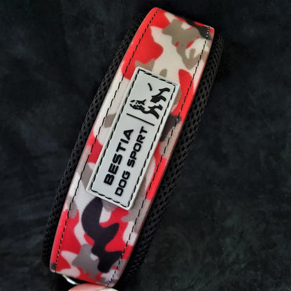 BESTIA DOG SPORT COLLAR RED CAMO Training gear