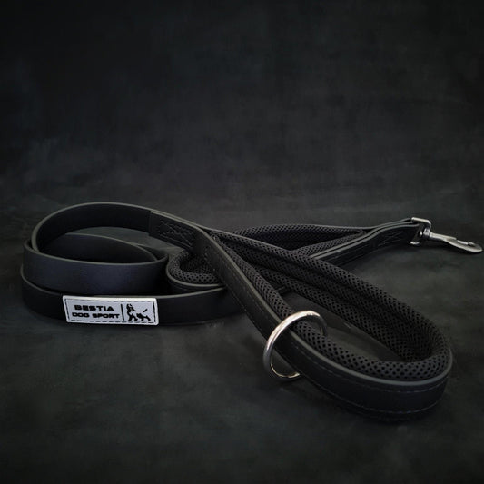 BESTIA DOG SPORT dual handle leash black Training gear