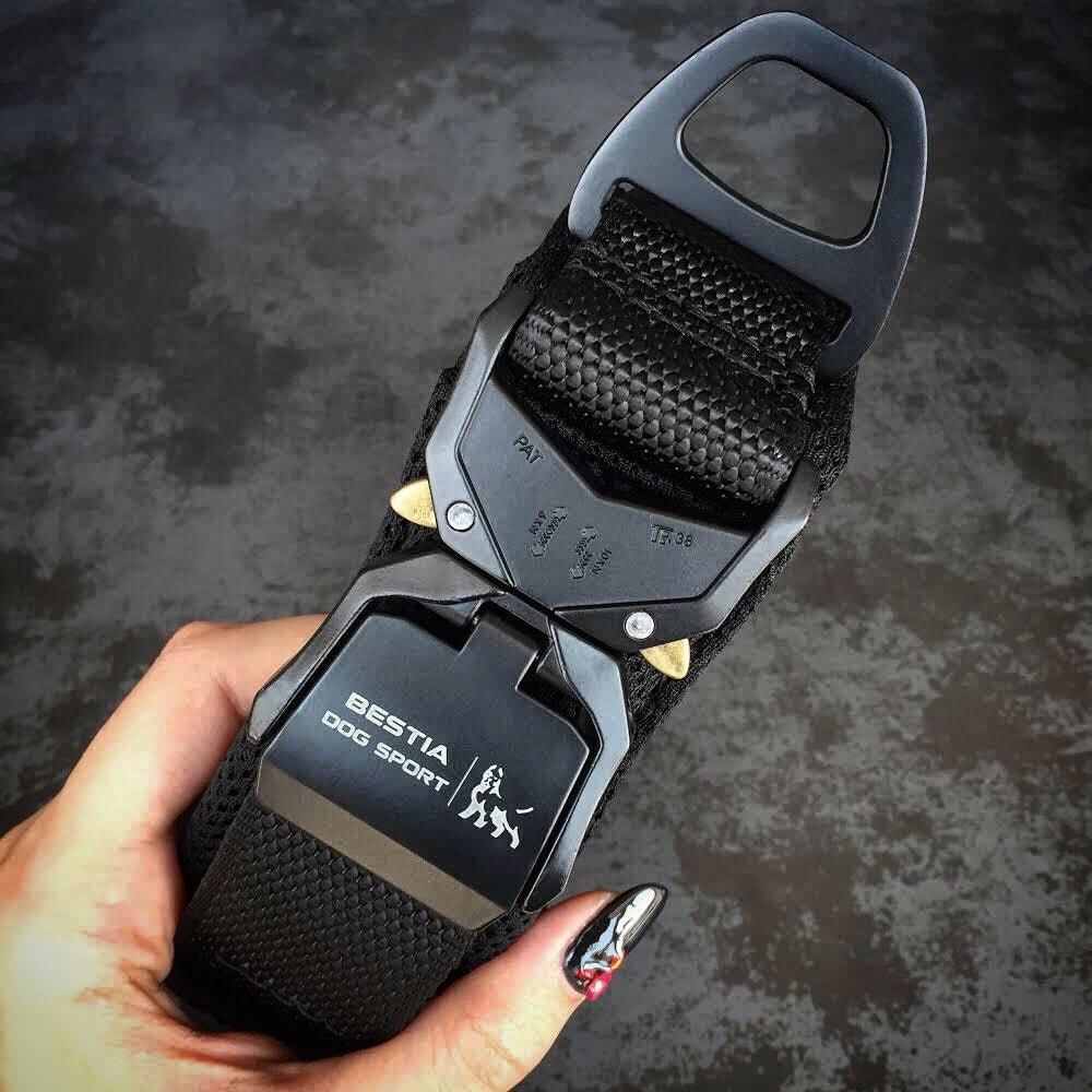 BESTIA DOG SPORT FAST RELEASE COLLAR BLACK Training gear