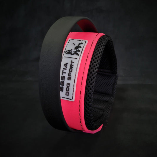BESTIA DOG SPORT HANDLE COLLAR NEON PINK Training gear