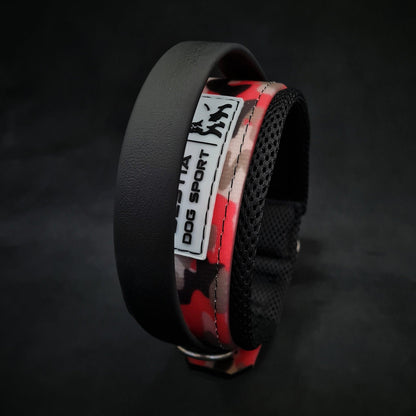 BESTIA DOG SPORT HANDLE COLLAR RED CAMO Training gear