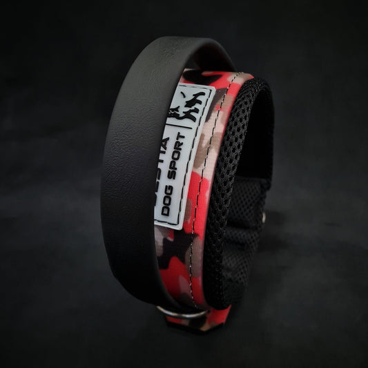 BESTIA DOG SPORT HANDLE COLLAR RED CAMO Training gear