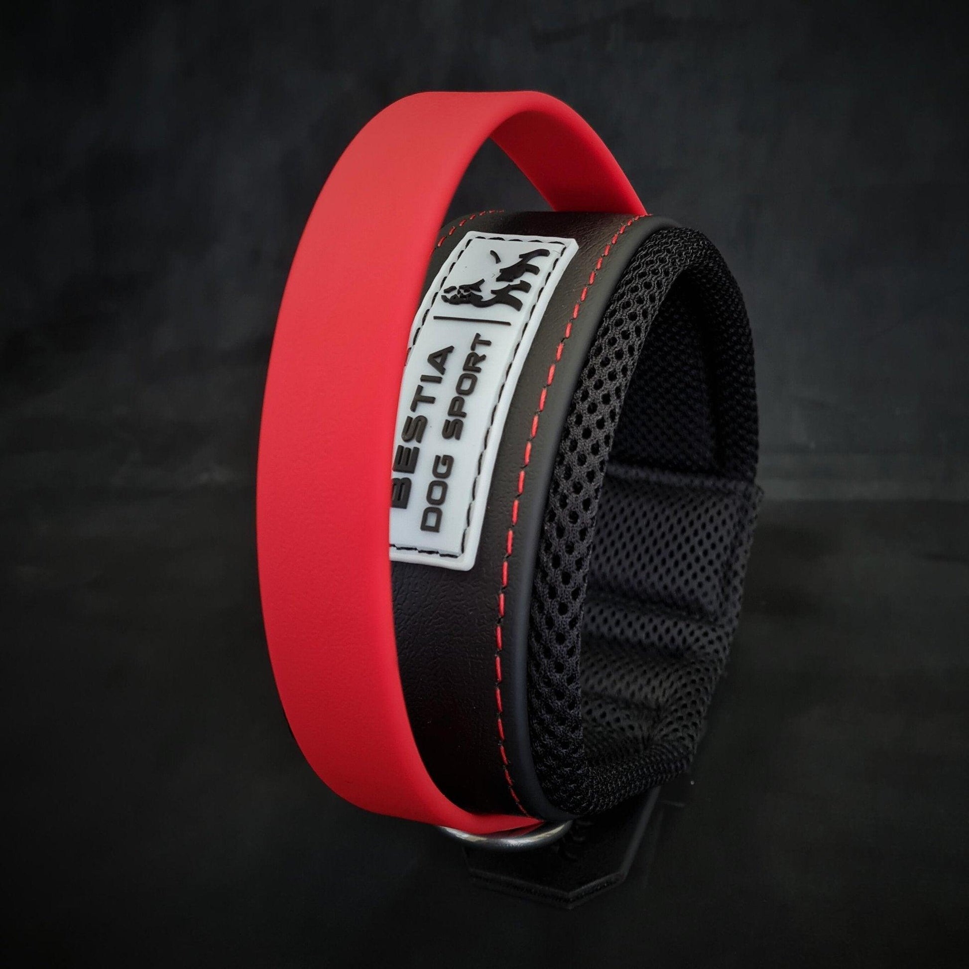 BESTIA DOG SPORT RED HANDLE COLLAR Training gear