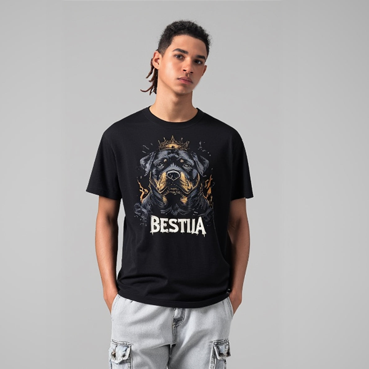 Rottweiler T-shirt Black