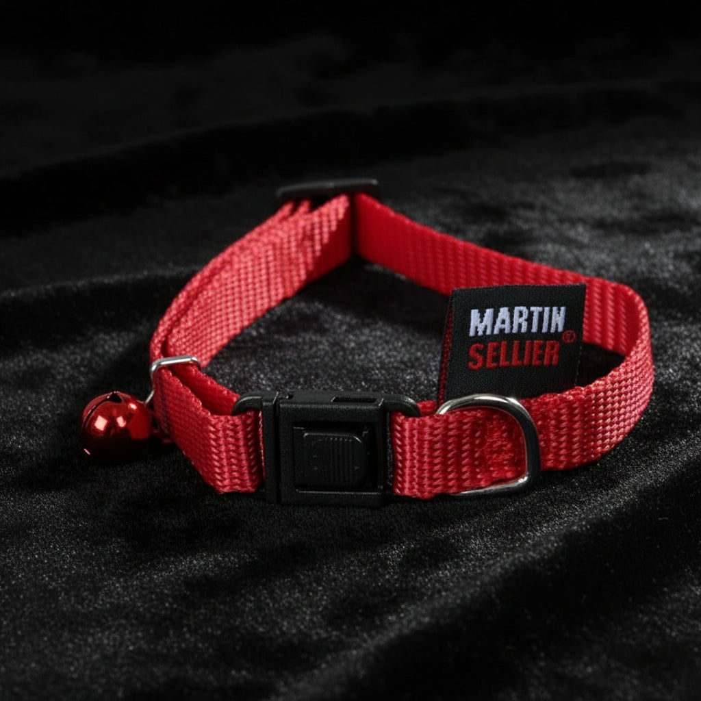 Martin Katzenhalsband Nylon Uni Rot 20-30 cm