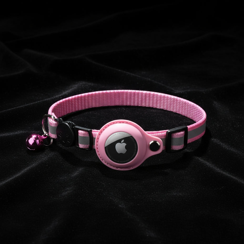 Croci Katzenhalsband mit Taghalter Rosa