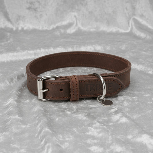 Trixie Hund Rustikales Leder Dunkelbraun