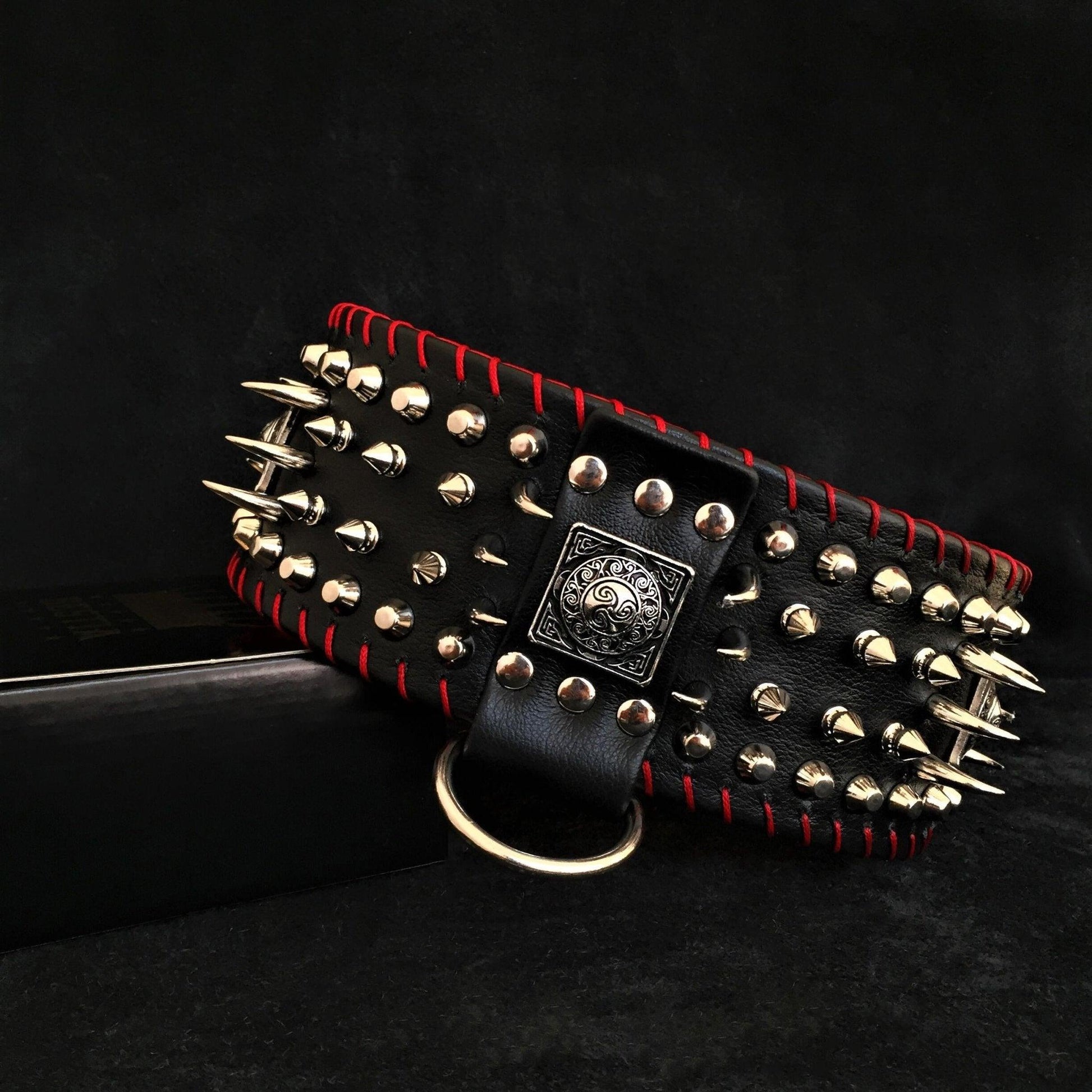 the "DAVID" hand stitched 3.15 inch wide show collar Collars