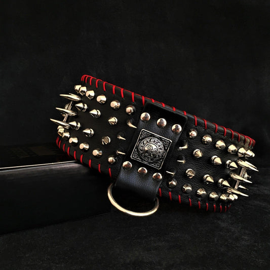 the "DAVID" hand stitched 3.15 inch wide show collar Collars