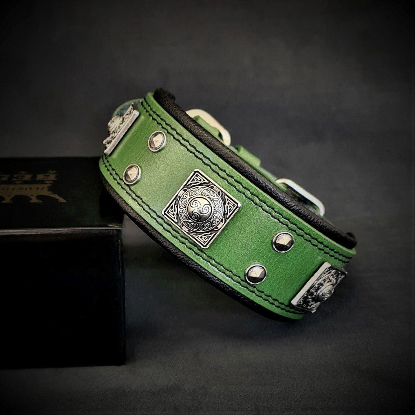 The „Eros“ collar 2 inch wide Green Collars