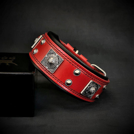 The „Eros“ collar 2 inch wide Red Collars