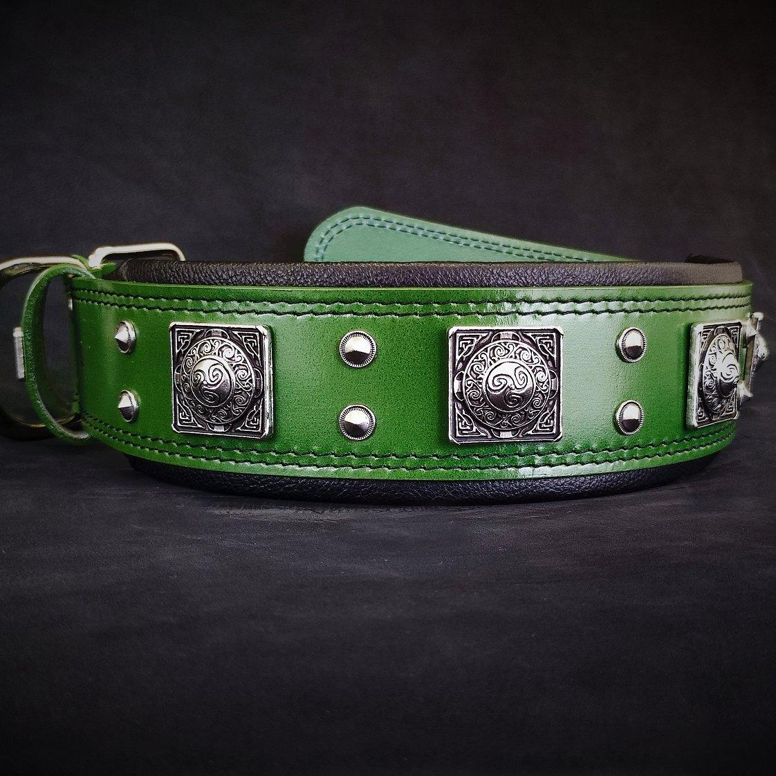 The „Eros“ collar 2.5 inch wide Green Collars