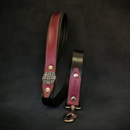 The "Hektor" Burgundy dog leash-LIMITED Leads & Head Collars