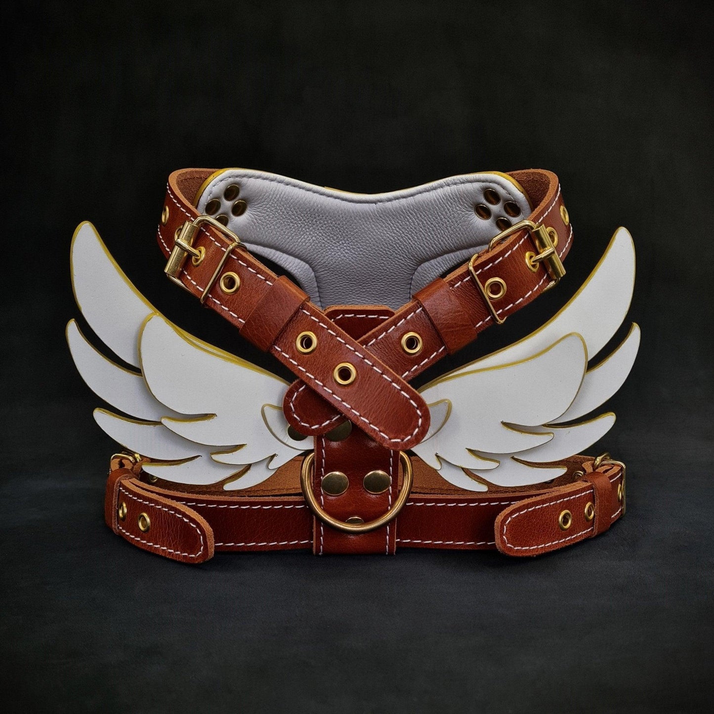 The "Hermes" leather harness - Small to Medium Size Harnesses