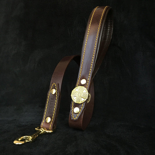 The "Maximus" Brown leash Leads & Head Collars