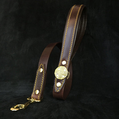 The "Maximus" Brown leash Leads & Head Collars