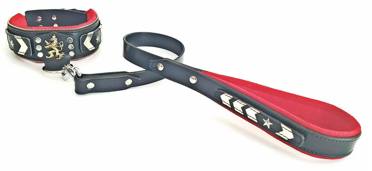 The unique "General" leather dog collar for big dogs Collars