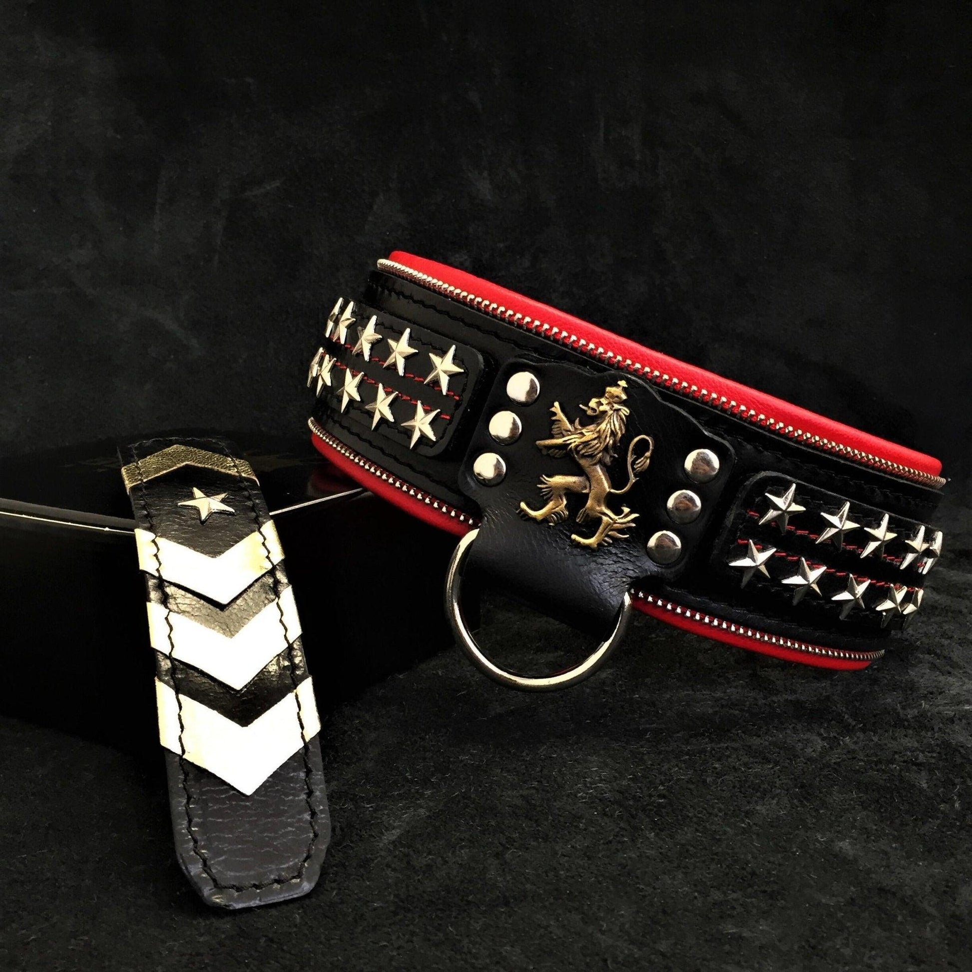 The unique "General" leather dog collar for big dogs Collars
